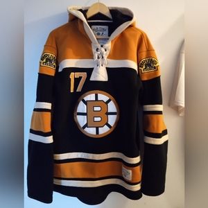 Milan Lucic #17 Boston Bruins OldTimeHockey Authentic  Hoodie Medium